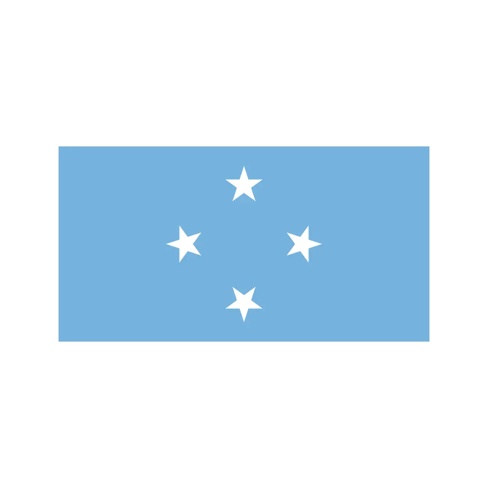 Flagnshow High End impreso 3x5 pies nacional volando los Estados Federados de Micronesia bandera 100% Poliéster 90x150cm