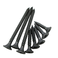 Vis à tête trompette phosphatée noire sur mesure pour plaques de plâtre, filetage grossier, vis pour cloisons sèches