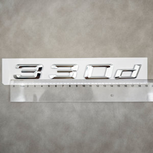 Emblema 3D ABS Cromado Negro <span class=keywords><strong>320d</strong></span> 320i 330i 330d para Maletero Trasero de Coche, Adhesivo con Número y Logotipo para <span class=keywords><strong>BMW</strong></span> E39 <span class=keywords><strong>E46</strong></span> E90 F30, <span class=keywords><strong>Accesorios</strong></span> - Product Image 4
