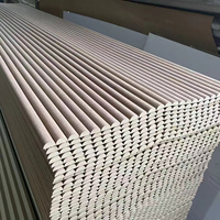 Panel de Rejilla de Madera Flexible Curvado, Diseño de Media Luna, Giratorio y Plegable para Columnas Cilíndricas, Ecológico y Resistente a la Humedad