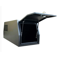 Boîte de chien ute de camion en aluminium noir personnalisé