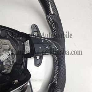 Volante Deportivo de Cuero Perforado en Oferta para Audi A3 A4 A5 A6L A8 Q3 Q5 Q7 Q8 TT B9 - Product Image 3