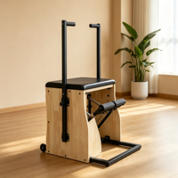 Chaise de Pilates Wunda multifonctionnelle et réglable avec pédalier séparé pour studio de yoga et salle de sport à domicile – Appareil d'exercice pour le renforcement musculaire