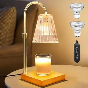 Lâmpada aquecedora de velas elétrica com logotipo personalizado, lâmpada de mesa para ambientes internos, queimador de cera, lâmpada aquecedora de velas perfumadas para quarto