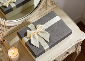 Rigid Gray Board Covered Specialty Paper Eco-Friendly High-End Matt Lamination Embossing Sponge Lined Custom Size Vietnam for - Product Image 4