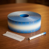 Papier à filtre pour cigarettes multi-couches à dégradé bleu avec transition de couleur fluide