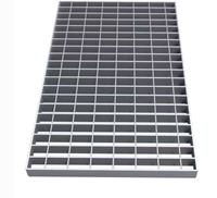 Grille en acier galvanisé à barreaux dentelés antidérapants pour marche d'escalier, couvercle de caniveau de drainage pour plateforme industrielle, passerelle, drainage municipal
