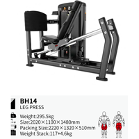 Machine de presse à jambes assise haut de gamme à charge par broches, équipement d'entraînement de force de qualité commerciale pour salle de sport professionnelle et entraînement à domicile