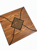 Panneau mural en placage de bois 3D, panneau décoratif intérieur luxueux et imperméable pour chambre à coucher, salon, hôtel