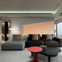 Style assorti libre de conception de l'hôtel de sofa en cuir véritable de la meilleure qualité contemporain
