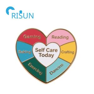 Nuevo producto, opción giratoria, selección, dificultad, broche de Margarita, esmalte personalizado, dónde ir, quién soy, Pin de insignia giratorio interesante - Product Image 5