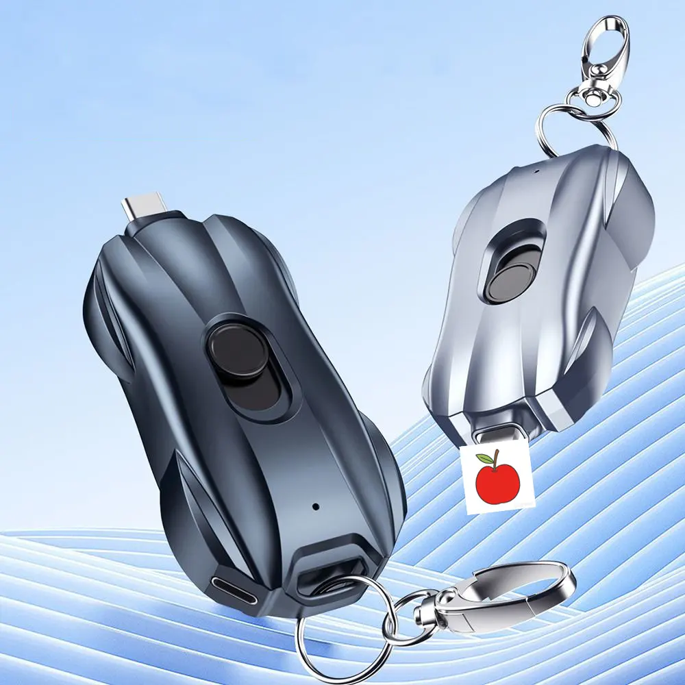 Mini Oem Portable Emergency Power Bank Cord Keychain Mini 1500mah For Type-c For Samsung