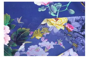 WI-A08 Shaoxing Textiles Material Chiffon Print Fabric 100% Polyester Cheap Price Per Yard Wholesale For Ladies Dresses Woven