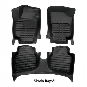 Luxury Diamond 5D PU Leather Eco-friendly <strong>Car</strong> <strong>Mats</strong> for <strong>Skoda</strong> <strong>Octavia</strong> Mk3 2013-2020 Non Slip Sound Deadening Full Set - Product Image 6