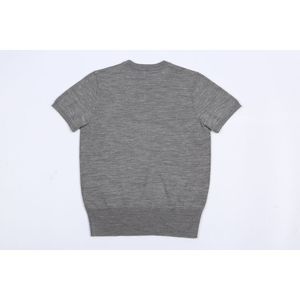 Pull-over à manches courtes et col rond pour femmes en laine mérinos extra fine - Product Image 5