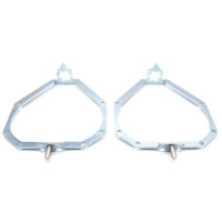 Autres accessoires d'éclairage de voiture Adaptateur de cadre de projecteur LED pour Lexus GX460 AFS 2010-2013 Cadre de support d'objectif de projecteur