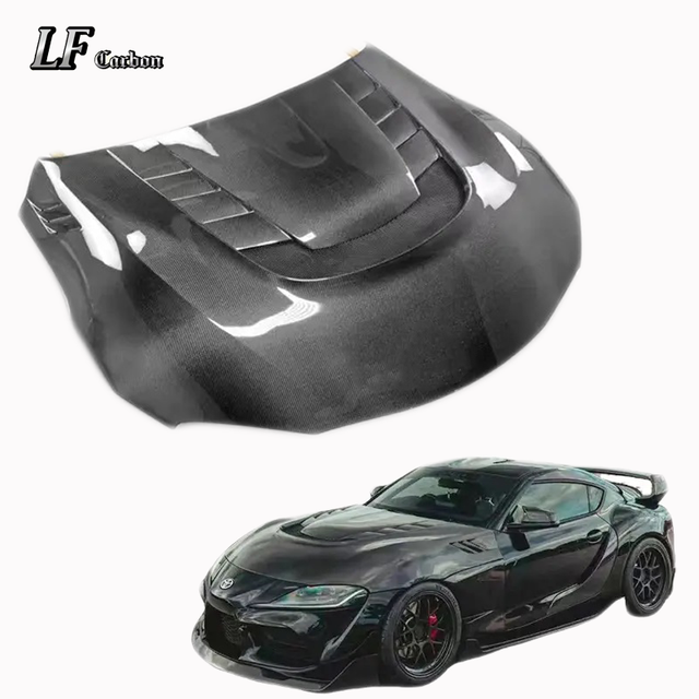 Suitable for 2018+ Models Toyota SUPRA A90 A91 Version High Quality V Carbon Fiber Engine Hood