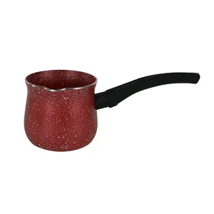 Mini Red Antihaft Aluminium Marmor türkische Kaffeekanne