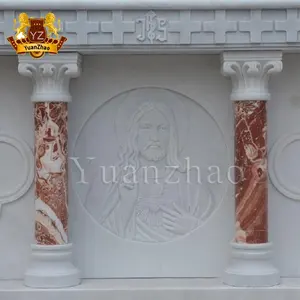 YZ装飾モダンデザイン教会テーブル手彫り天然石宗教聖大理石祭壇