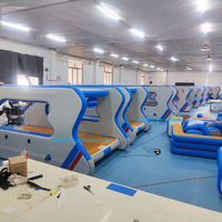 Nouveau bateau-maison gonflable électrique multi-coques durable pour loisirs nautiques, personnalisable, pour 5 à 10 passagers, 4,5 m