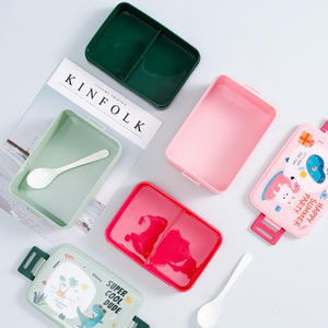 Beeman Cute Kids Lunch Box Set con botella de agua Contenedores de almacenamiento de alimentos escolares para uso doméstico en la <span class=keywords><strong>cocina</strong></span> para niños - Product Image 4