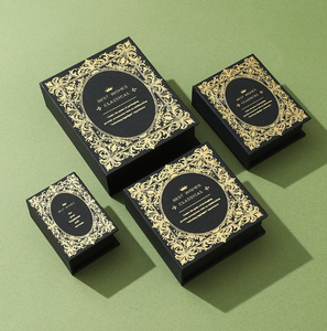Custom Logo Luxury Book Style Magnetic Jewelry <b>Box</b> Gold Foil Paper <b>Gift</b> Packaging for Ring Necklace <b>Earring</b> - Product Image 5