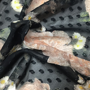 Ss25 100% Polyester Polka Dot Cắt Voan <span class=keywords><strong>Jacquard</strong></span> Héo Rose In Phong Cách Retro Vải Thân Thiện Với Môi Phụ Nữ 'Ngắn Cho Phù Hợp Với - Product Image 6