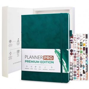 Juego de Cajas de Regalo con Diario de Tapa Dura de Cuero con Logotipo Personalizado Edición Pro Premium con Adhesivo - Product Image 1