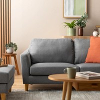 Canapé 2 places contemporain et élégant à bas prix pour appartement, salon, hôtel-Deux sièges en tissu