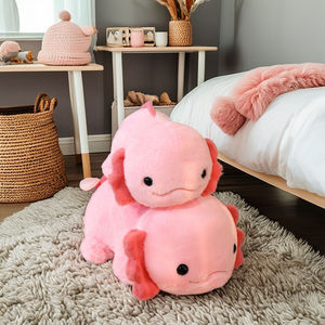 2024 gran oferta 60cm peluche Axolotl Animal relleno juguete niños salamandra muñeco de peluche superventas - Product Image 4