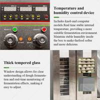 Chambre de fermentation professionnelle pour pains, beignets, pâtons et levain – Machine à pain pour boulangerie