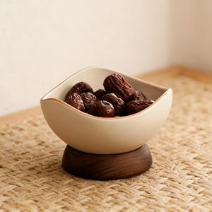 Ciotola in Ceramica Crema per Dessert e Frutta, Stoviglie in Porcellana per Tè Pomeridiano, Ciotola per Insalata - Product Image 2