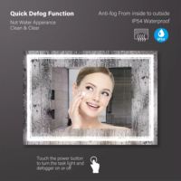Vente en gros de miroir intelligent Miroir de salle de bain à écran tactile Grand miroir LED pleine grandeur avec lumière pour le salon