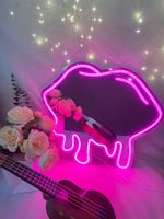 Luces de neón personalizadas de diseño gratuito, luz de espejo, arte de pared, LED Flexible para habitación de niñas, vestido de salón de belleza, decoración IP65, paisaje
