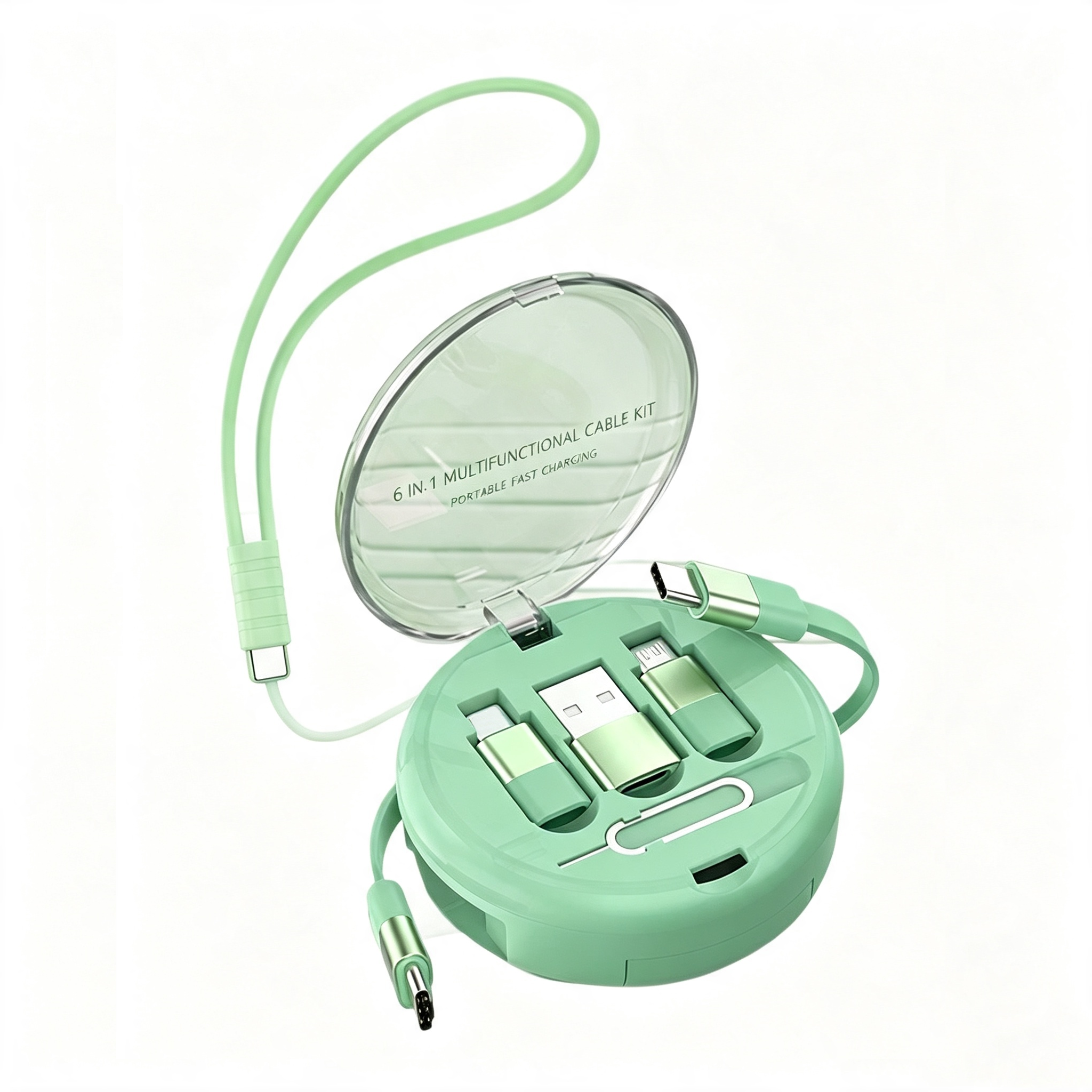 Wholesale <strong>2026</strong> 60W PD Fast <strong>Charging</strong> USB3.0 6 1 Retractable Pure Copper Data <strong>Cable</strong> Kit 4 Speed Adjustable <strong>Multi</strong> <strong>Functional</strong>