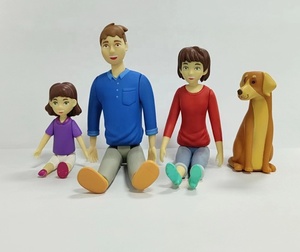 Mini Custom Oem <span class=keywords><strong>Pop</strong></span> produttore i quattro arti mobile Cartoon Fine Pvc plastica vinile poli resina Anime figurine Action Figure - Product Image 2