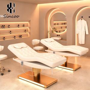 Multifunctional Electric Three-motor Gold Stainless Steel Beauty Massage <b>Bed</b> Customizable Color Facial Eyelash <b>Bed</b> Lash <b>Bed</b> - Product Image 2