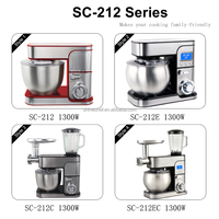 Mixeur à œufs électrique 1300W avec support, mélangeur d'aliments, de pâte et de viande, à usage domestique, pour gâteaux