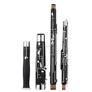 Bassoon professionnel en Do, bois synthétique <span class=keywords><strong>de</strong></span> haute qualité avec clés plaquées argent nickelé, ensemble complet - Product Image 4