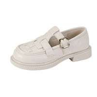 Chaussures d'école en cuir noir de style classique pour filles, vente en gros en Chine, pour le campus