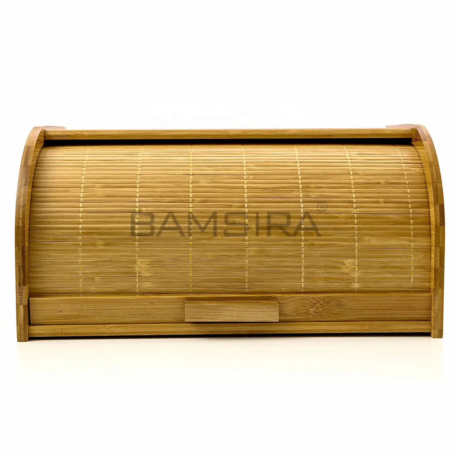 Caja de pan enrollable de bambú, contenedor de almacenamiento de alimentos para Cocina