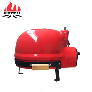 KIMSTONE-parrilla automática para quemar madera, barbacoa, horno de humo, Pizza, pequeño, cerámica, madera, jardín, con plato grande para Pizza - Product Image 4
