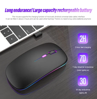 Souris sans fil silencieuse Free Wolf X15, accessoires informatiques, ordinateur portable, souris de jeu lumineuse rechargeable
