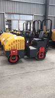 Mini-compacteur routier hydraulique à tambour unique vibratoire de 1 tonne