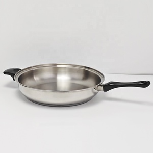 Sartén gourmet sin agua sin grasa <span class=keywords><strong>acero</strong></span> inoxidable quirúrgico 304 utensilios de cocina sartén de borde enrollado ancho para cocinar <span class=keywords><strong>en</strong></span> la cocina - Product Image 3