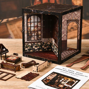 Kit de maison miniature en bois à construire soi-même Europa Melody Casket |   Jeu de puzzle à tenons et mortaises |   Cadeau idéal pour les amateurs de loisirs créatifs - Product Image 5
