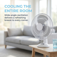 Ventilateur de table personnel de haute qualité de 16 pouces, 3 vitesses, ventilateur de bureau électrique avec grille de sécurité haute densité