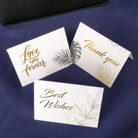 Carte de vœux pliée personnalisée de haute qualité, papier artistique imprimé commercial, vernis UV, Noël, mariage, anniversaire, Saint-Valentin