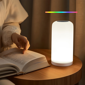 Lámpara de Mesa LED Táctil de 12V con Control por Aplicación, Alimentación USB, Iluminación para Dormitorio y Hogar - Product Image 1