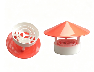 Capot de ventilation en PVC pour tuyau extérieur, cache-pluie, capot d'évacuation pour tuyau de ventilation de cuisine - Product Image 2